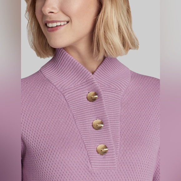 Tommy John Women's Sweater Lounge Henley - Size Small | Like New | Pullover - Picture 3 of 6